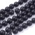 BST10 Black Stone kamień syntetyczny koraliki kule 12mm sznur 33szt czarne matowe
