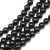 BST11 Black Stone kamień syntetyczny koraliki kule 8mm sznur 46szt czarne