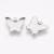 BMK302 Zawieszka baza pod kaboszon 14x12,5mm motyl platynowa