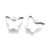 BMK302 Zawieszka baza pod kaboszon 14x12,5mm motyl platynowa