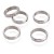 PRM668 Przekładka metalowa ring 12mm platynowa