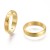 PRM670 Przekładka okrągła ramka na koralik ring 14mm stal nierdzewna - złota