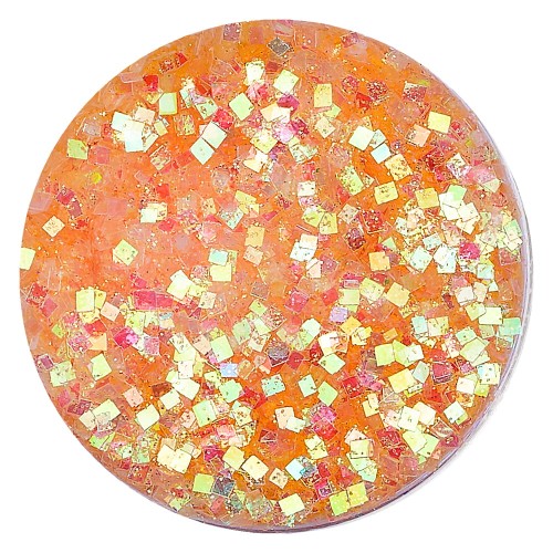 GLA05 Glitter konfetti brokat do żywicy prac kreatywnych 50ml - pomarańczowy