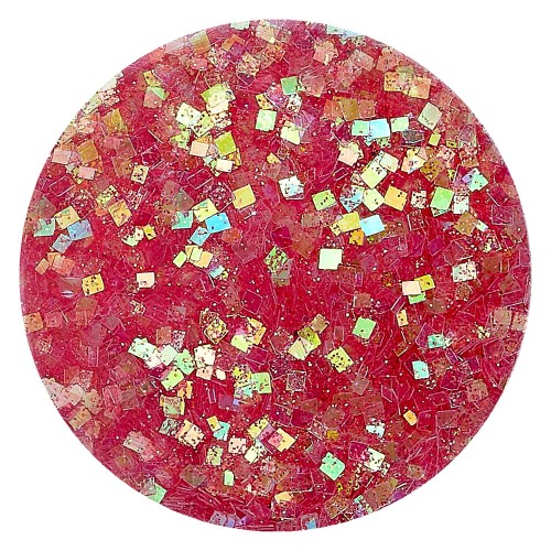 GLA09 Glitter konfetti brokat do żywicy prac kreatywnych 50ml - czerwony