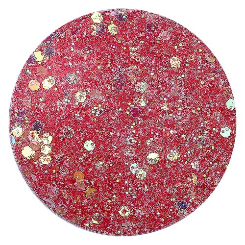 GLA10 Glitter konfetti brokat do żywicy prac kreatywnych 50ml - malinowy