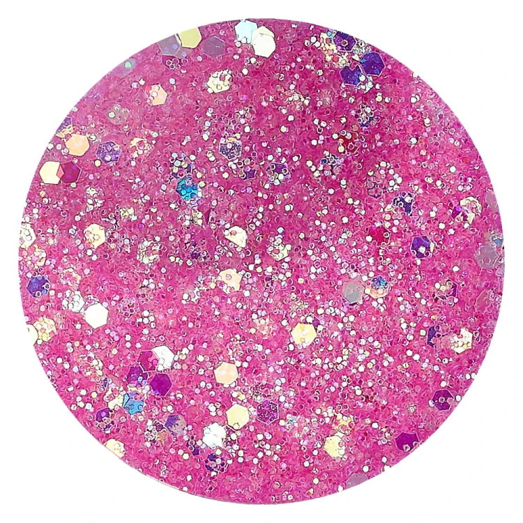 GLA11 Glitter konfetti brokat do żywicy prac kreatywnych 50ml - c. różowy