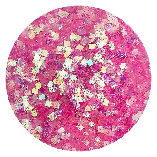 GLA13 Glitter konfetti brokat do żywicy prac kreatywnych 50ml - c.różowy