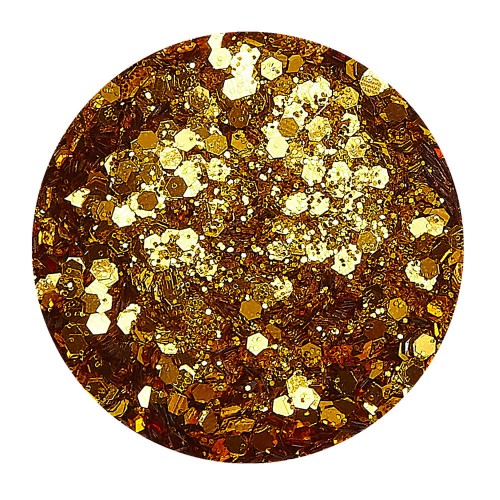 GLA37 Glitter konfetti brokat do żywicy prac kreatywnych 50ml - z.złoty