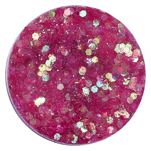 GLA39 Glitter konfetti brokat do żywicy prac kreatywnych 50ml - c.różowy