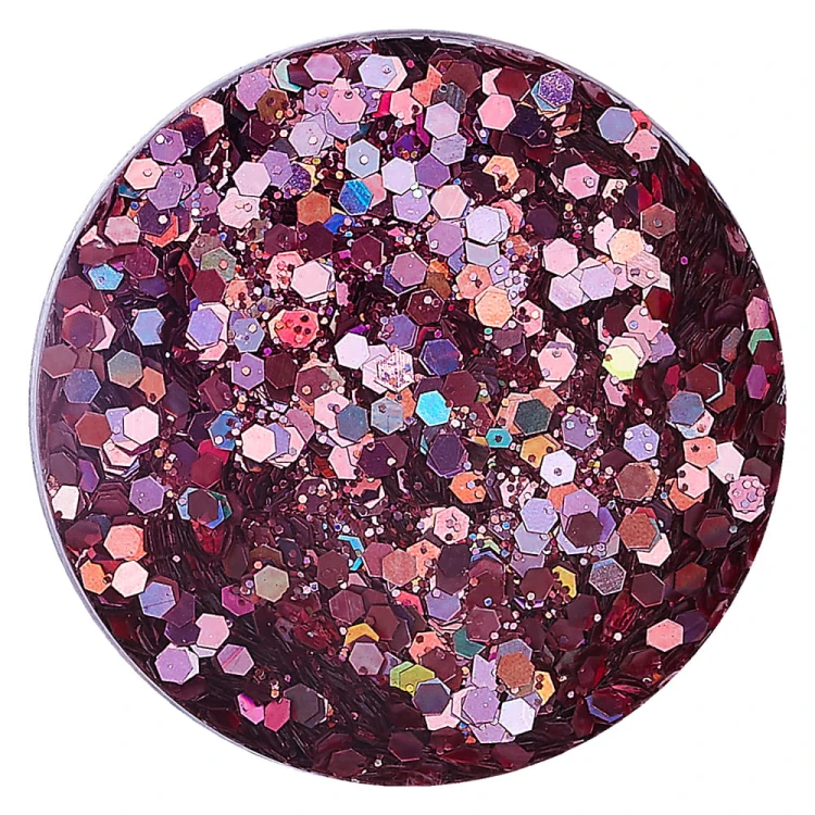GLA40 Glitter konfetti brokat do żywicy prac kreatywnych 50ml - różowy