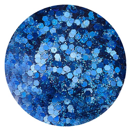 GLA43 Glitter konfetti brokat do żywicy prac kreatywnych 50ml - niebieski