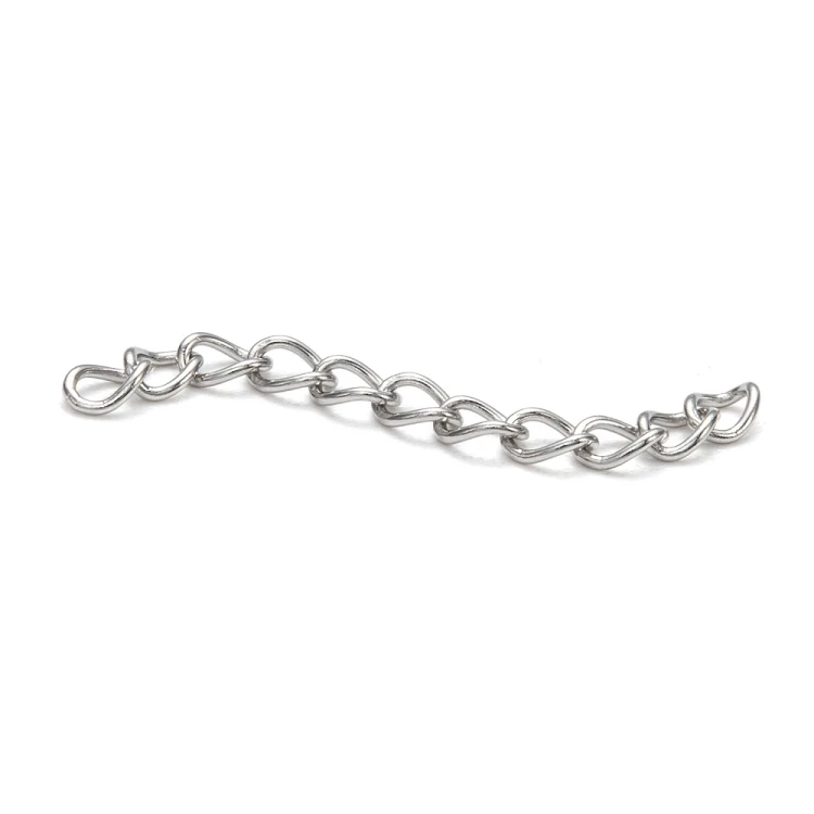 LAN230 Łańcuszek dystansowy regulacyjny 50mm ogniwa 3x4mm stal nierdzewna