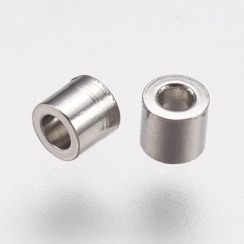 ZACR33 Zaciski rurki końcówki do sznurków rzemieni stal nierdzewna 2x2mm 10szt