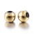 kpm59 Koraliki kuleczki przekładki 4x3,5mm 10szt stal nierdzewna IP złote 18K