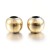 kpm59 Koraliki kuleczki przekładki 4x3,5mm 10szt stal nierdzewna IP złote 18K