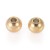 kpm62 Koraliki kuleczki przekładki 4x3,3mm 5szt stal nierdzewna IP złote 18K