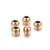 kpm64 Koraliki kuleczki przekładki 2,5x1,8mm 5szt stal nierdzewna IP złote