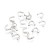 KRZ134 Zakończenia ochronne linki 0,7mm podkówki 6x4,5mm 10szt stal nierdzewna 316 chirurgiczna