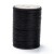 SSK23 Sznurek skręcany woskowany 0,65mm szpula 80m - czarny