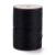 SSK24 Sznurek skręcany woskowany 0,8mm szpula 50m - czarny