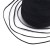 spp121 Sznurek poliestrowy pleciony woskowany płaski do bransoletek 1x0,3mm 260m - czarny