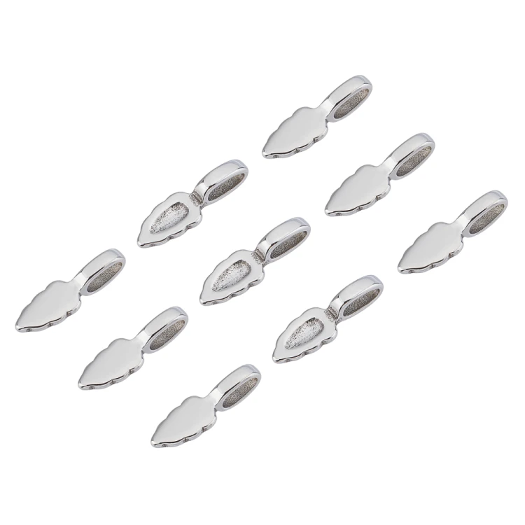 LAP181 Zawieszka krawatka z bazą do przyklejania stal nierdzewna 7,5x23mm