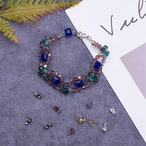 ZPF85 Końcówki zakończenia łapaczki dziewczynki 8x4mm/3mm 560szt. 6 kolorów
