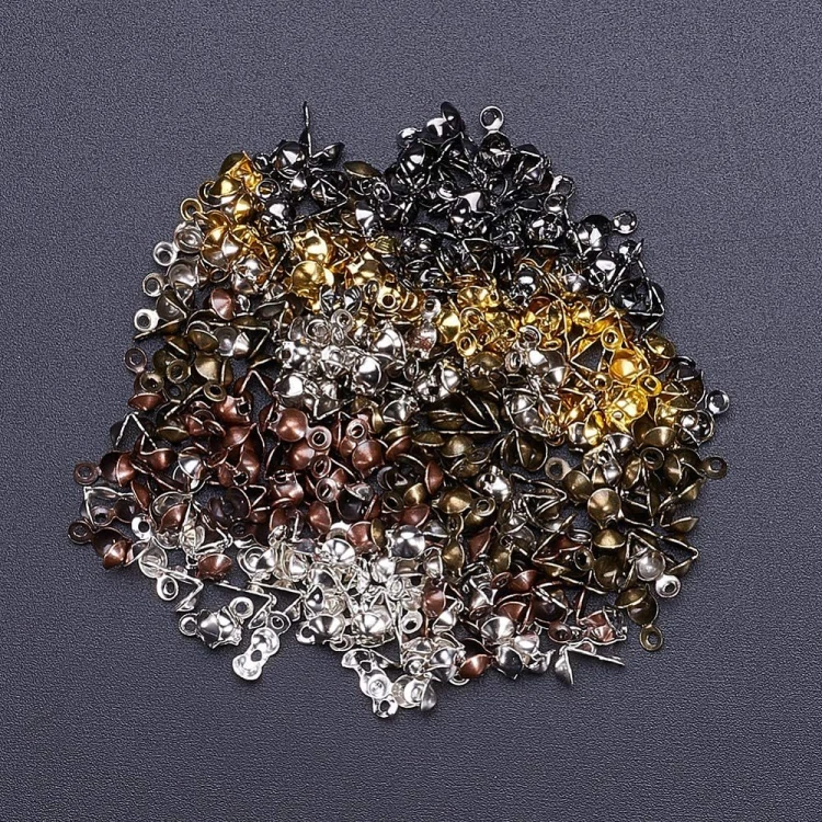 ZPF85 Końcówki zakończenia łapaczki dziewczynki 8x4mm/3mm 560szt. 6 kolorów