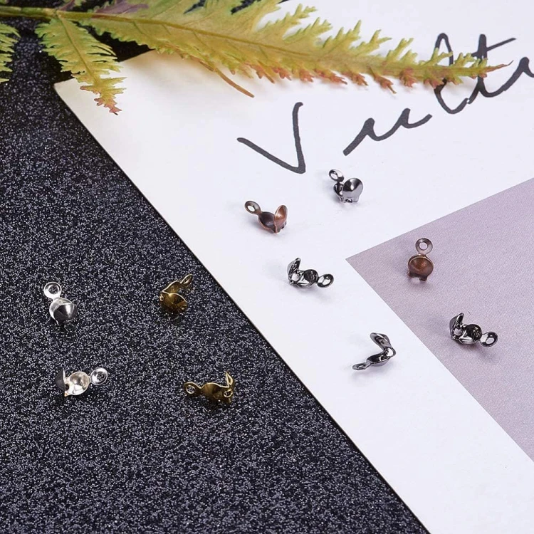 ZPF85 Końcówki zakończenia łapaczki dziewczynki 8x4mm/3mm 560szt. 6 kolorów