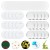 BBR55 Metalowe bazy komponenty do broszek przypinek 58mm z agrafką button diy 100szt