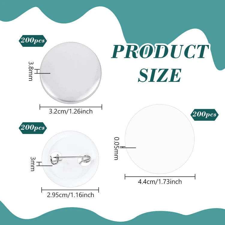 BBR56 Metalowe bazy komponenty do broszek przypinek 32mm z agrafką button diy 100szt