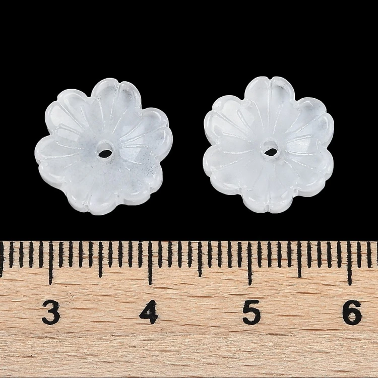 KS151 Koraliki szklane kwiatuszki 14mm 50szt mix kolor