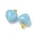 ZKA120 Zawieszka serce 15x18mm wisior z kamieniem naturalnym akwamarynem