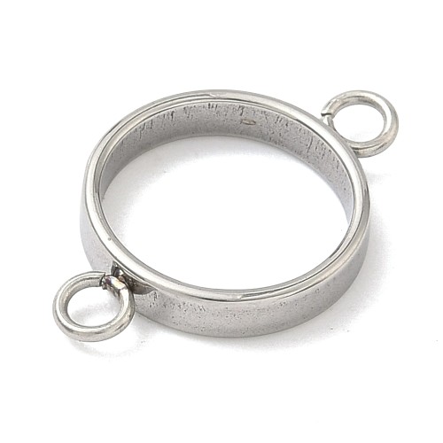 BEZ505 Zawieszka ramka do żywicy spinka do mankietu 22x14mm stal nierdzewna