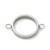 BEZ506 Zawieszka ramka do żywicy spinka do mankietu 24x16mm stal nierdzewna