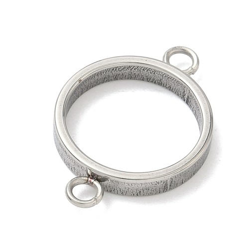 BEZ506 Zawieszka ramka do żywicy spinka do mankietu 24x16mm stal nierdzewna