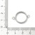 BEZ506 Zawieszka ramka do żywicy spinka do mankietu 24x16mm stal nierdzewna
