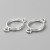 BEZ509 Zawieszka ramka do żywicy łącznik 18x10mm srebrna