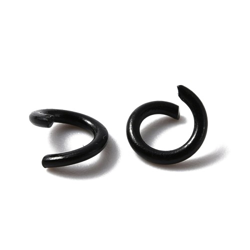 OG133 Ogniwa kółka kółeczka 6mm/1mm 50szt czarne