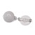 BBR61 Baza zapięcie do broszki broszka 18mm mosiężna- platynowa