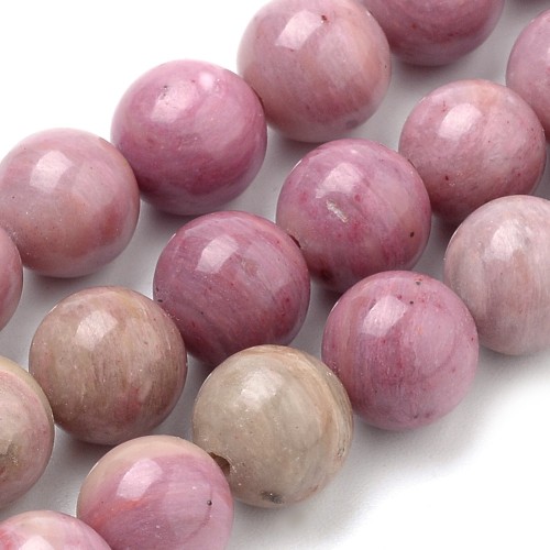 RD13 Rodonit kamień naturalny koraliki kule 6mm sznur 59szt