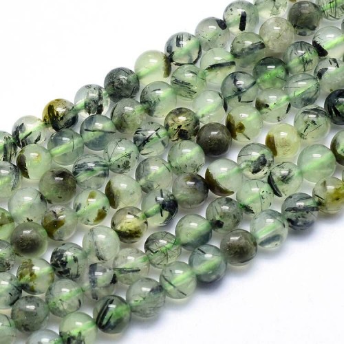 KK161 Prehnit kamień naturalny koraliki kule 8mm sznur 50szt