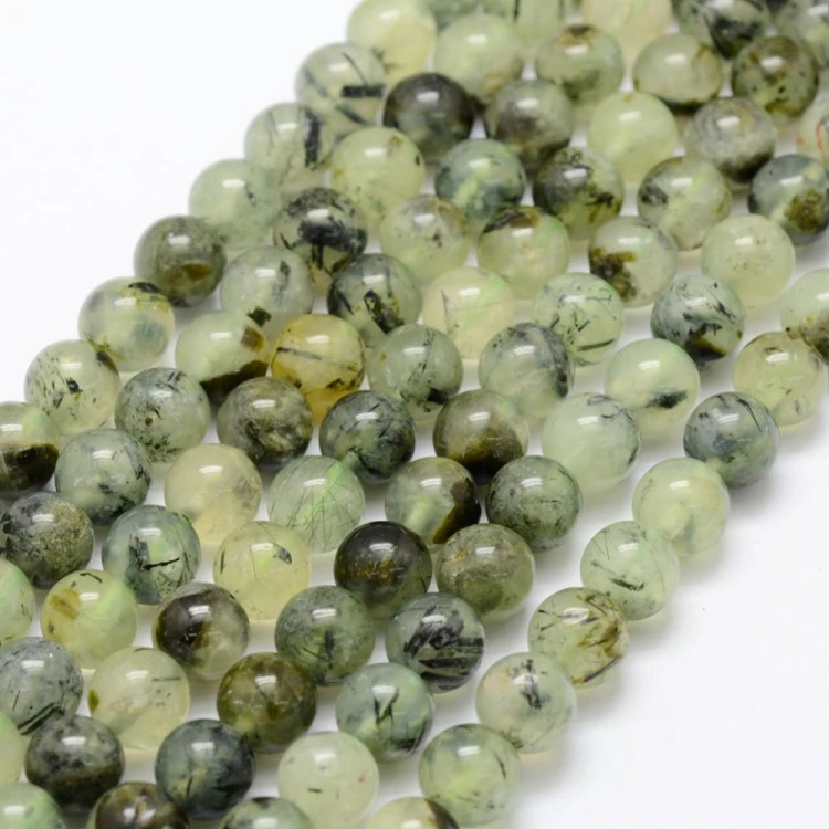 KK161 Prehnit kamień naturalny koraliki kule 8mm sznur 50szt