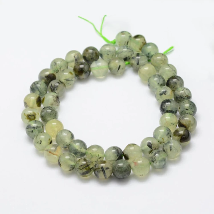 KK161 Prehnit kamień naturalny koraliki kule 8mm sznur 50szt