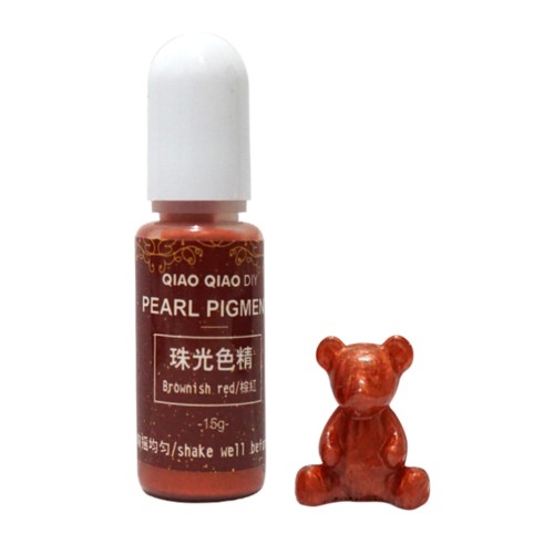 Pigment barwnik do żywic perłowy 15g - brownish red miedziany brązowy