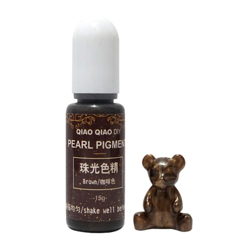 Pigment barwnik do żywicy perłowy 10g - brown brązowy