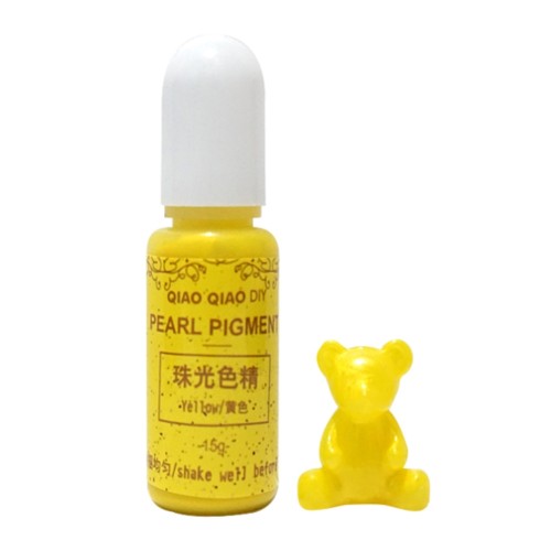 Pigment barwnik do żywic perłowy 15g - yellow żółty