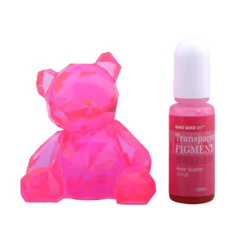 Pigment barwnik do żywicy transparentny 10ml - rose quartz różowy