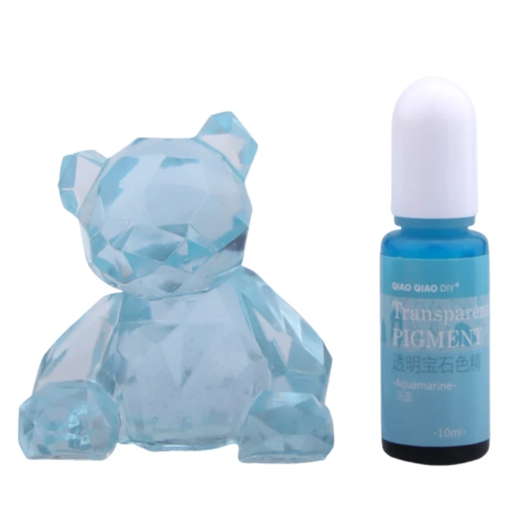 Pigment barwnik do żywicy transparentny 10ml - aquamarine niebieski akwamaryn