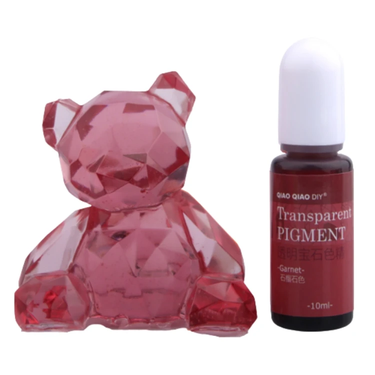 Pigment barwnik do żywicy transparentny 10ml - garnet bordowy granat